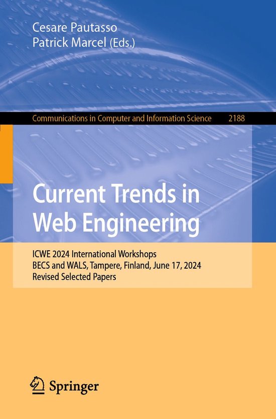Springer Nature Proceedings Computer Science - Current Trend ... - cover