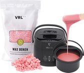 VRL Smart Wax Apparaat Starter Kit - Ontharingsapparaat - Crystal Orange Wax Bonen - Parfumvrij en Vegan