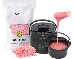 VRL Smart Wax Apparaat Starter Kit - Ontharingsapparaat - Crystal Orange Wax Bonen - Parfumvrij en Vegan VRL Smart Wax Apparaat Starter Kit - Ontharingsapparaat - Crystal Orange Wax Bonen - Parfumvrij en Vegan