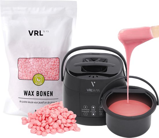 Foto: Vrl smart wax apparaat starter kit ontharingsapparaat europese crystal orange wax bonen parfumvrij en vegan