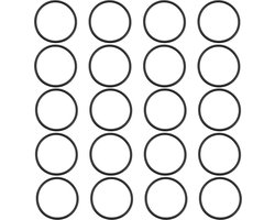 Nitrilrubber O-ringen - 20 Stuks - 50mm - Afdichting - Pakking - Kraan Waterpijp - Sproeier - Slang - Sanitair - Automotive - 50x56x3mm - Zwart .