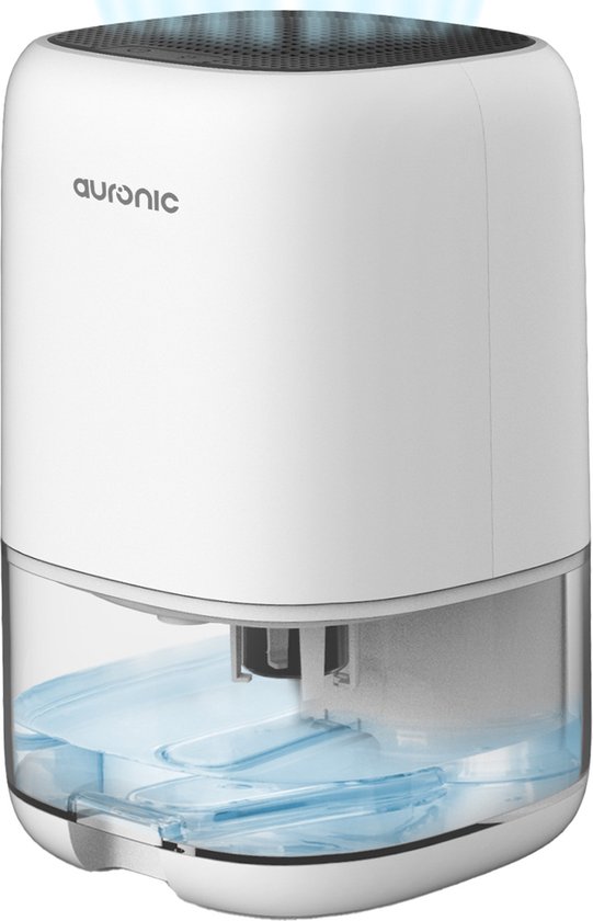 Foto: Auronic luchtontvochtiger ontvochtigt 450ml per dag in huis led geschikt voor woonkamer slaapkamer badkamer wit