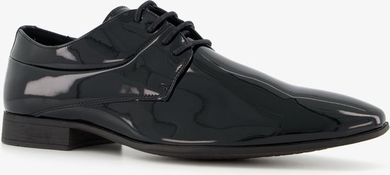 Chaussures à lacets vernies pour hommes Bottesini noires - Taille 43