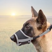 4Paw Muselière Grand chien - Taille XL - Muselière 22-34 cm Ajustable gris