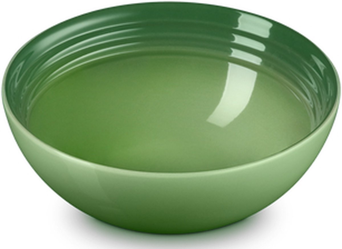 Le Creuset 4 aardewerken ontbijtkommen Bamboo Green 16cm 0,65l