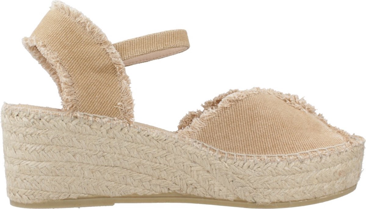 Dames espadrille met gerafelde afwerking | ISAURA