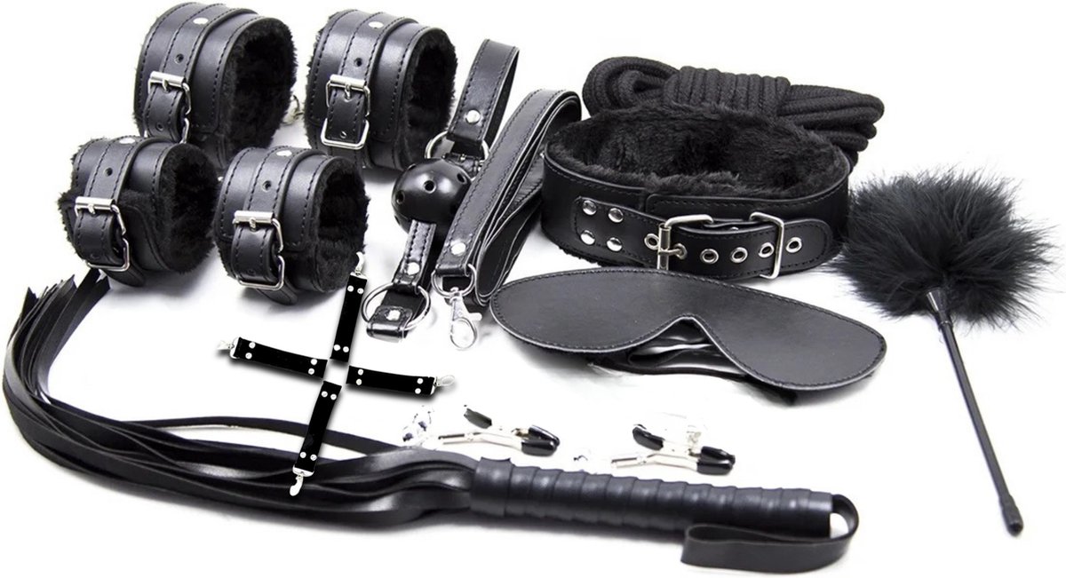 Intenz®- Luxe Bondage Set 11 delig - BDSM extreme - Sex Toys voor Koppels Vastbinden - Sex Box voor Koppels