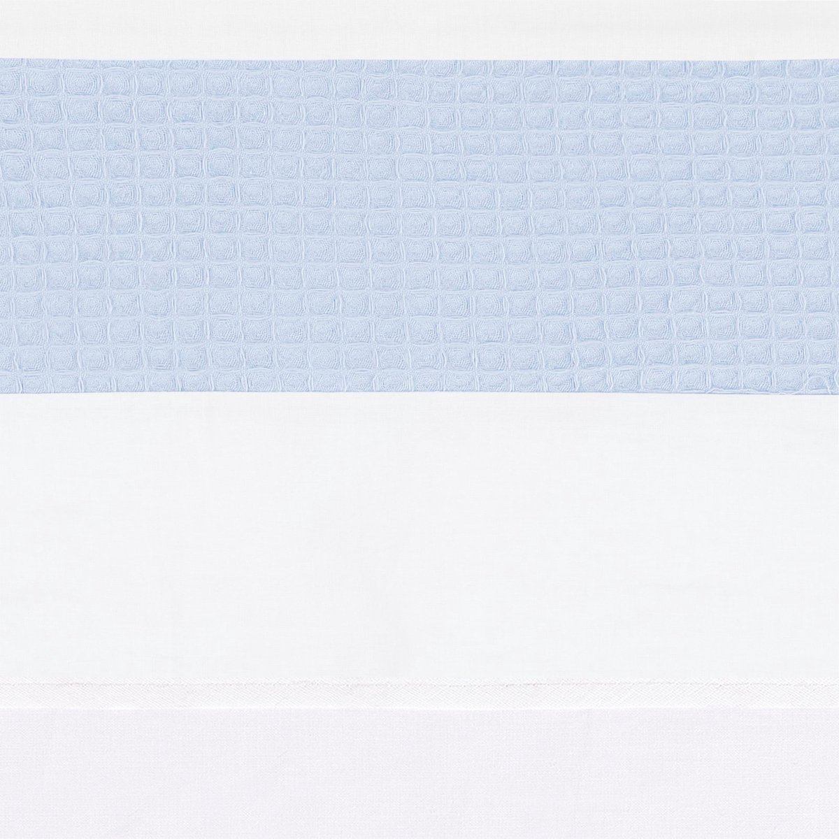 BINK Bedding Ledikantlaken Wafel (Pique) blue 100 x 150 cm - laken voor ledikant - lakentje - babylaken - wafel - blauw - lichtblauw