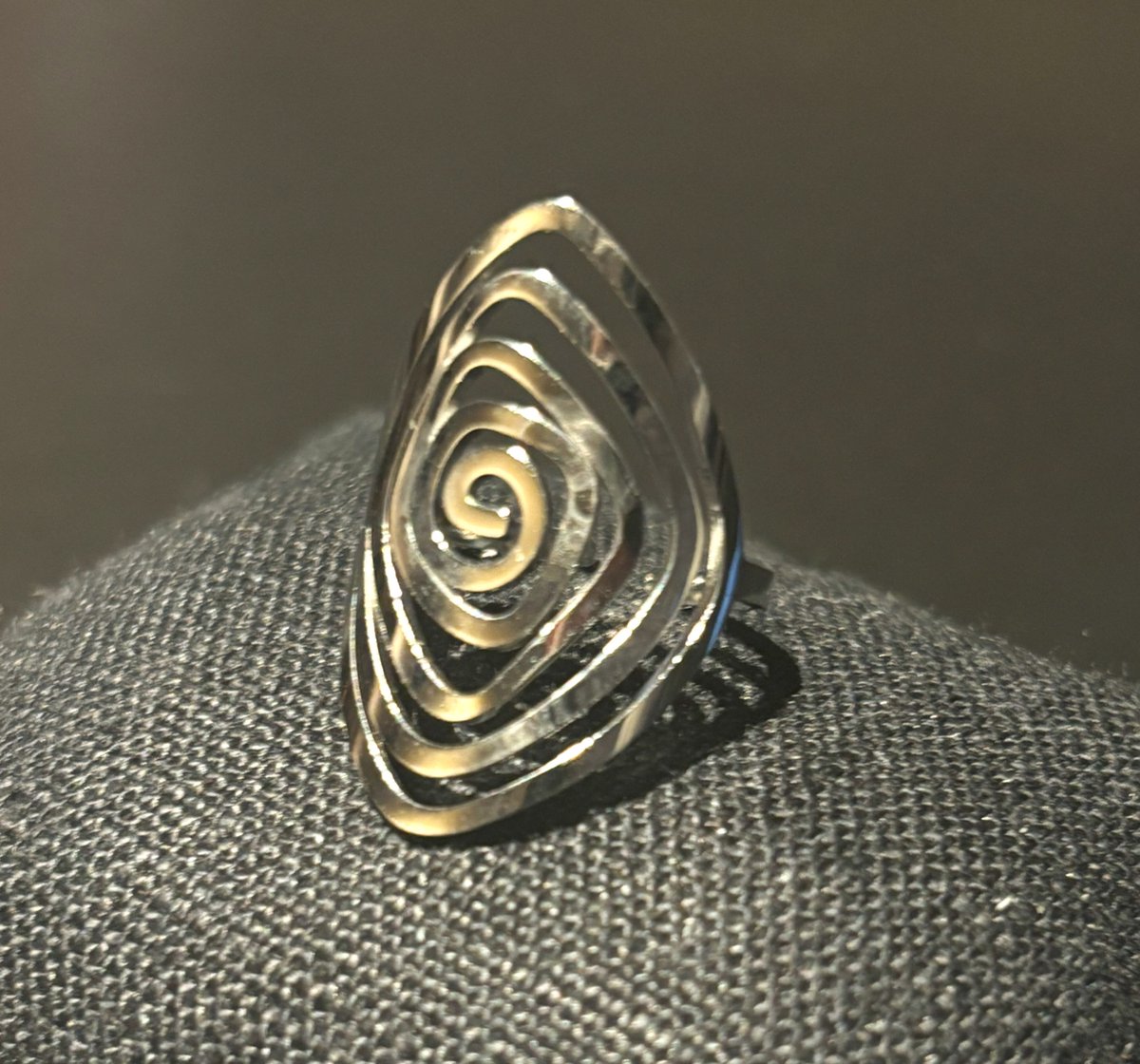 No-Fade Goud-Stijl Vergulde Geometrische Spiraal Ring Sieraden Voor Dames En Heren