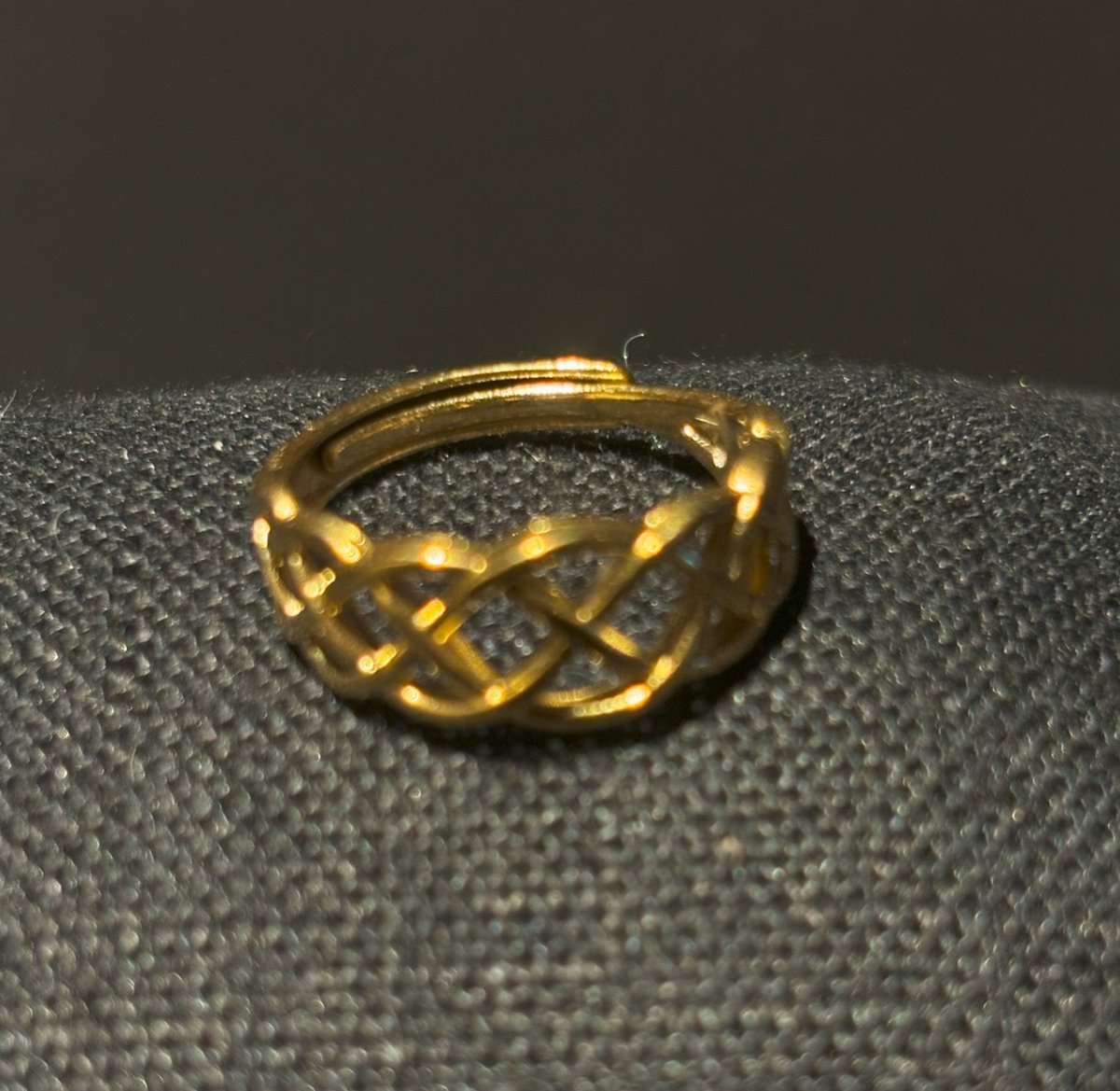 No-Fade Goud-Stijl Vergulde Vlecht Design Ring Sieraden Voor Dames En Heren