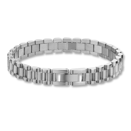 Bracelets à maillons Lou Argent - sans nickel - acier inoxydable plaqué argent - bracelet femme - jonc - bracelet lien