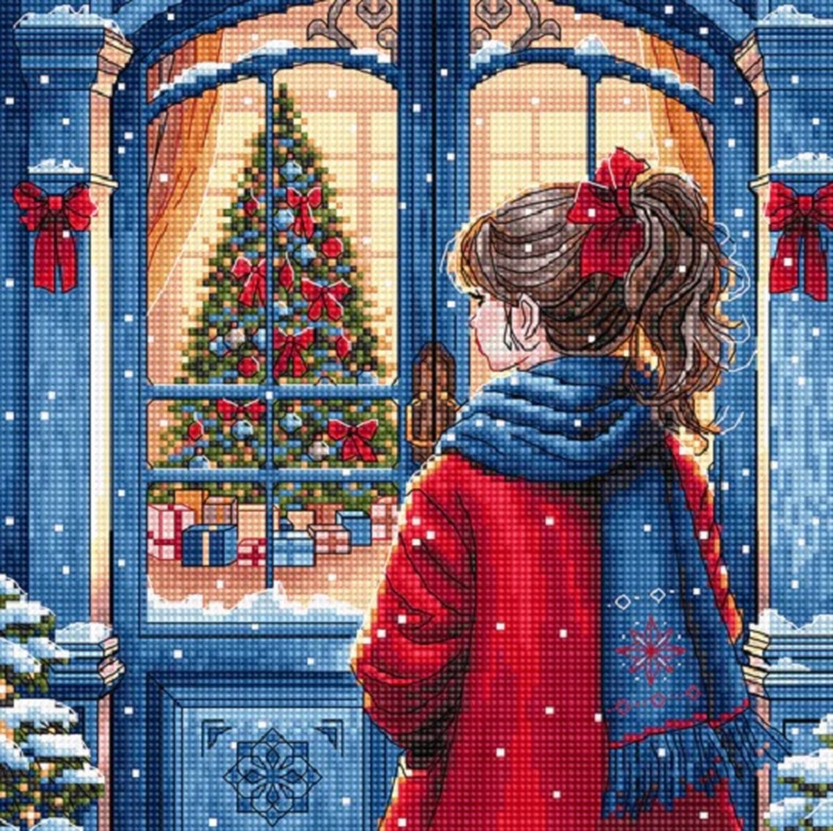 Borduurpakket AVA Stitch - Christmas Hope - Hoop voor Kerst
