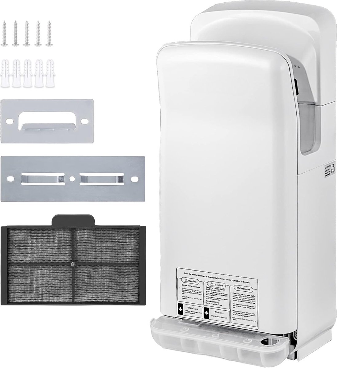 Premium - No Touch - Handdroger - Machines - Automatische - High-Speed - Jet - Dubbelzijdig - Handdryer - luchtdroging - Clean - Professionele