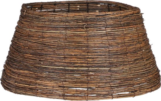 Mica Decorations Kerstboommand - H26 x Ø55 cm - Wilgentakken - Bruin