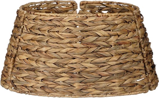 RELSY Grijze rieten kerstboomrok - basismand, rotan, voor elke boommaat ( groot, koel grijs