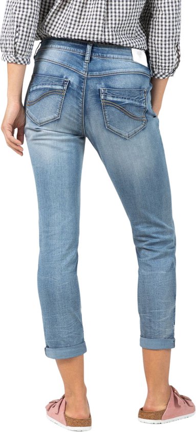 TIMEZONE Dames Jeans Broeken SLIM NALITZ 7/8 slim Fit Blauw W 28 Volwassenen