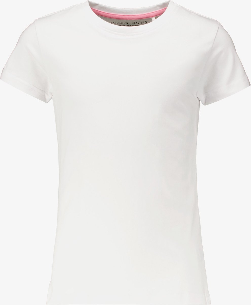 TwoDay basic meisjes T-shirt wit - Maat 170