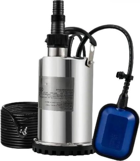 Wiltec Dompelpomp met sensor 550 W, 2-traps dieptepomp, krachtige waterpomp 11500 l/u, bronpomp 8,5 m opvoerhoogte en 7 m diepte, kelderpomp en