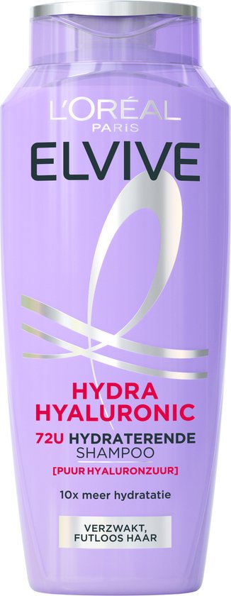 L'Oréal Paris Elvive Hydra Hyaluronic Shampoo - Haarverzorging voor verzwakt, futloos haar - 10x meer hydratatie - Shampoo voordeelverpakking - 6x 250 ml