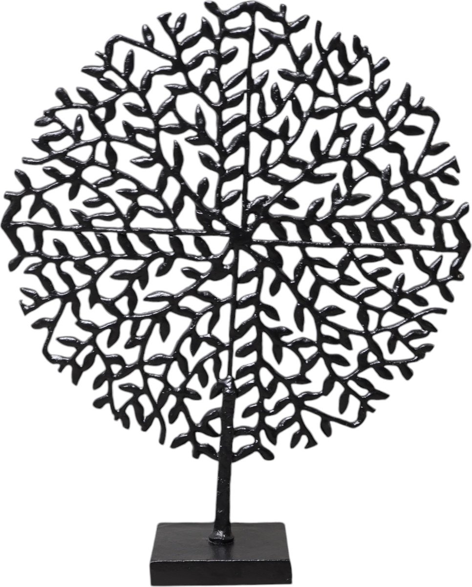 Mansion atmosphere Boom ornament zwart 58cm