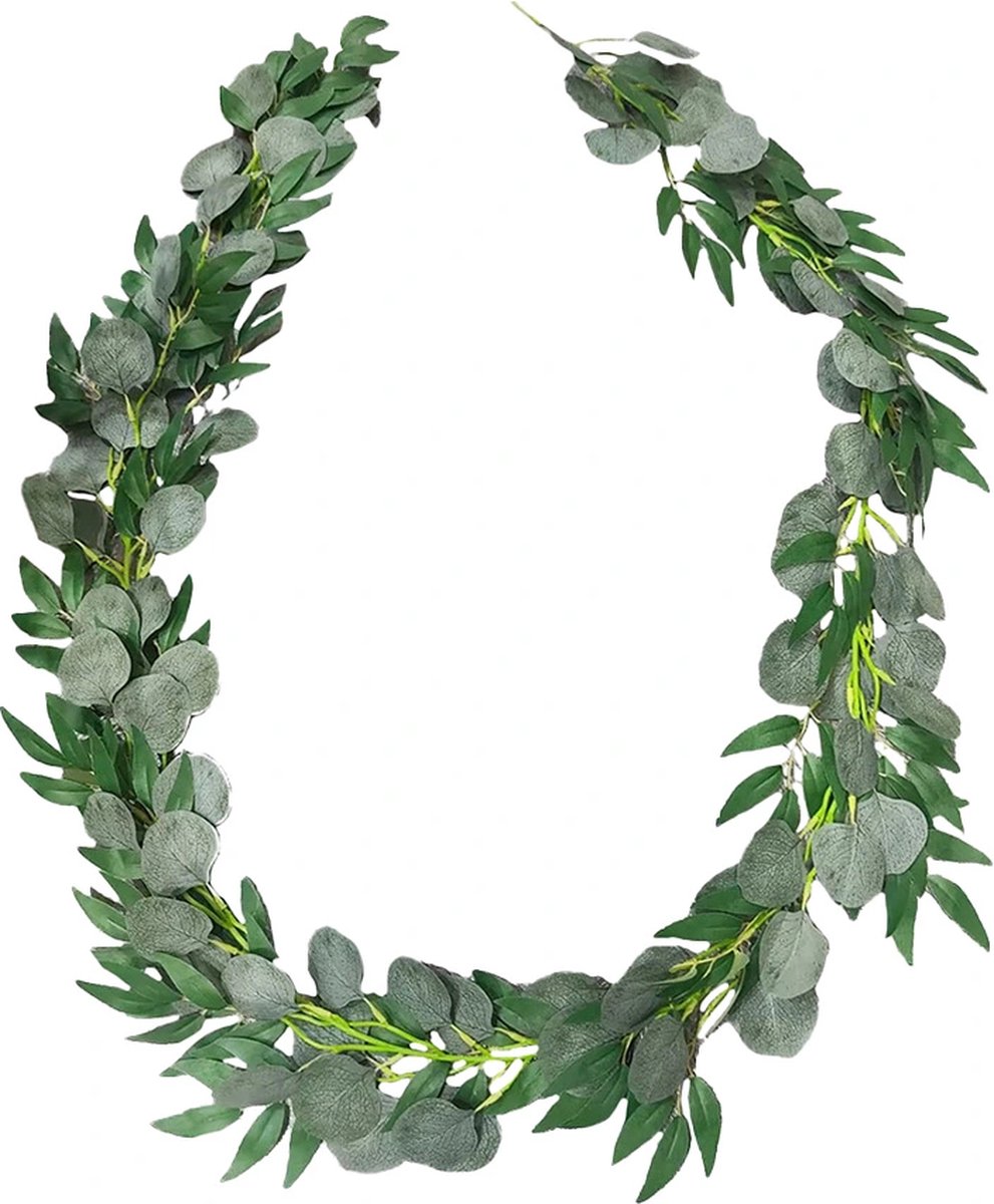 Kunstslinger Eucalyptus/Wilg Guirlande - 190 cm