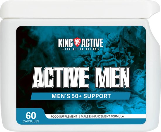 King Active | Men 50+ Compleet Supplement | 60 caps | Energie| Libido | Potentie