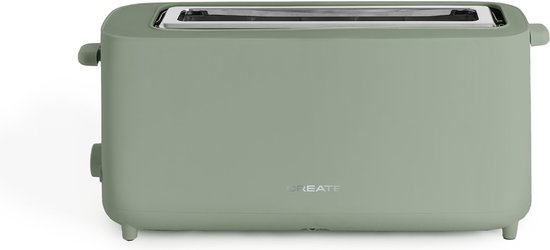 CREATE- Broodrooster 950W, Met veiligheidssysteem, Zes vermogensstanden - TOAST STUDIO XL