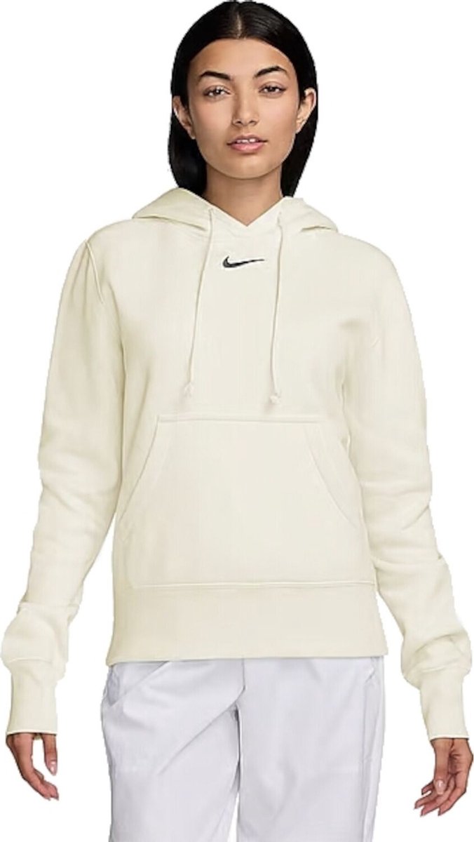 NIKE nike sportswear phoenix fleece wome Hooded sportcasual dames Grijslicht