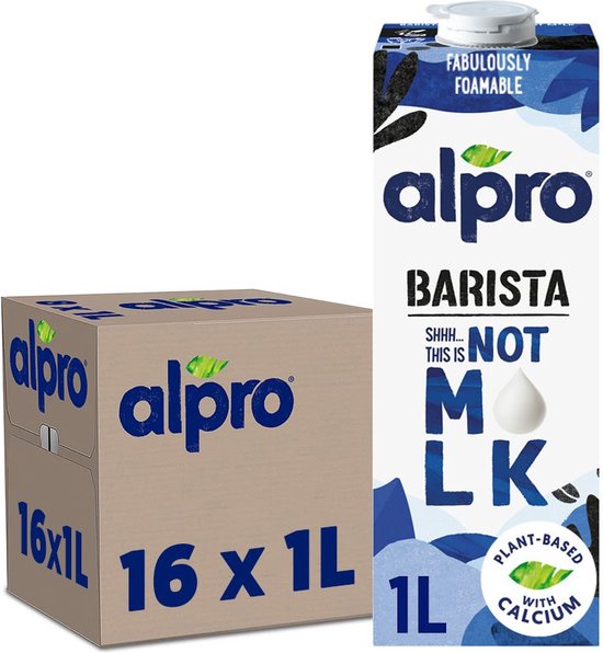 Alpro Barista This Is Not M*lk - Boisson Végétale - Spéciale Café - Sans Lactose - 16 x 1L