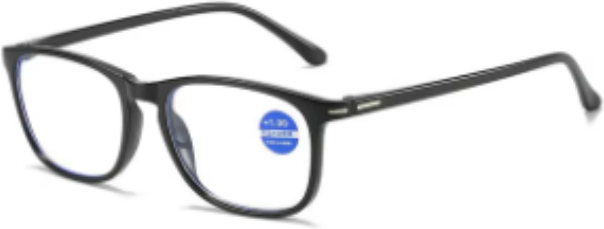 Computerbril +3.50 | Vierkant montuur | Op Sterkte | Met Anti Blauw Licht Filter | Screen Glasses | TV Bril | Werk Bril