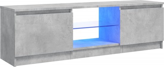 vidaXL Tv-meubel met LED-verlichting 120x30x35,5 cm zwart