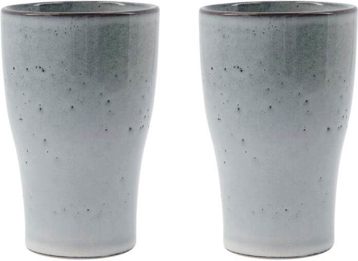 Thermobeker Liss lichtgrijs 14cm - 2 stuks