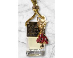 Auto Parfum Gelukkie + GeluksPaddenstoel Pocket Hug - 8ml - Rood - Vanille Orchids - Traditional Hammam Ritual Overseas - Auto parfum - Auto parfum vrouwen - Auto parfum mannen - Verjaardagscadeau - Cadeau heren/dames - Autoparfum - Valentijn
