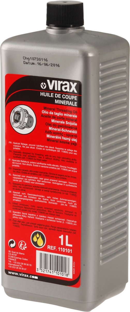 VIRAX minerale snijolie - bus van 1 liter - 110101
