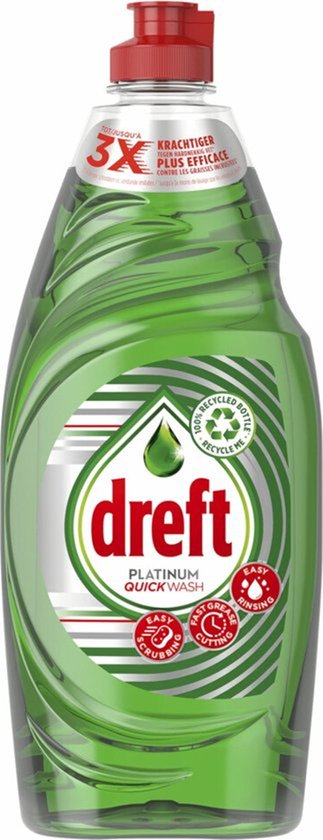 Dreft Platinum Quickwash Afwasmiddel Original 625 ml