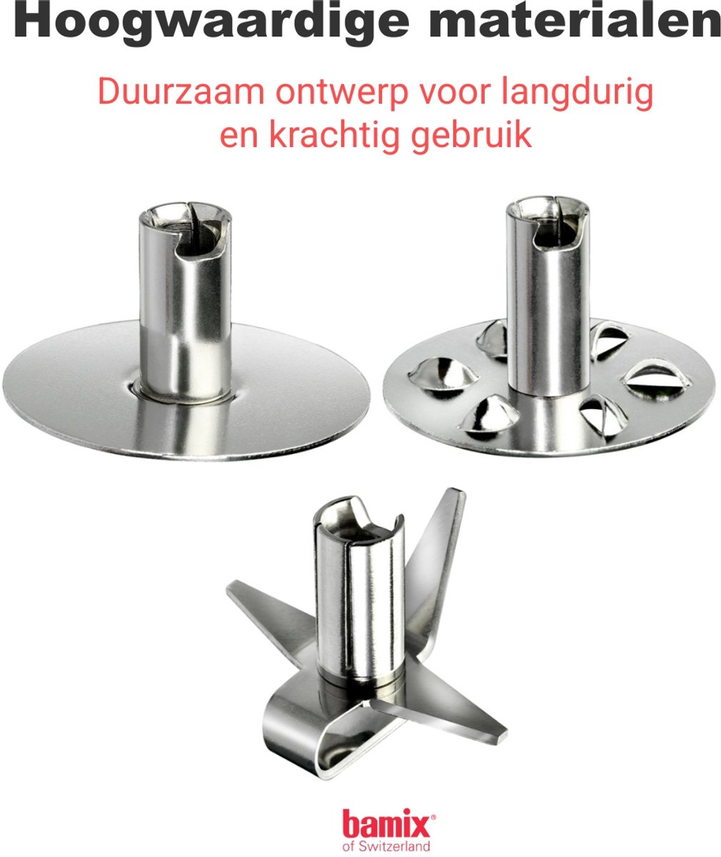 Bamix SwissLine M200 Wit - 200W - Inclusief Accessoires en Smart Helpers – foto 4