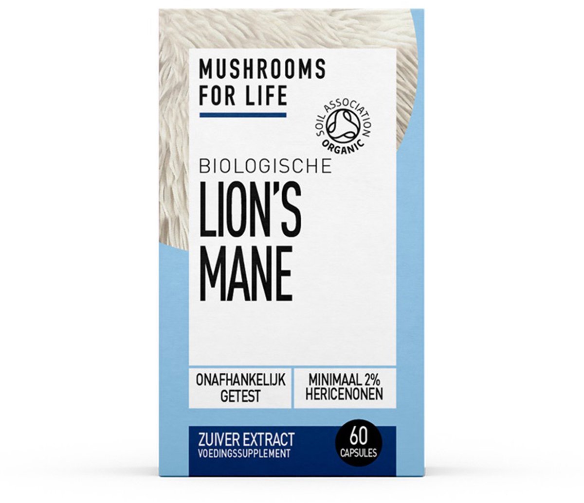 Goedkoopste Mushrooms4Life / Lion's Mane capsules biologisch paddenstoel supplement – 60CAPS