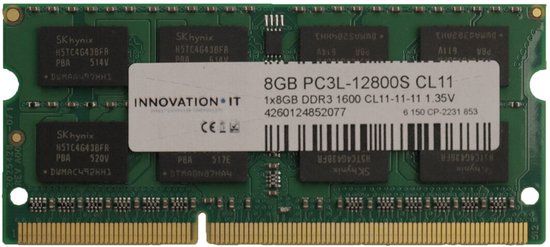 Innovation IT SODIMM geheugenmodule 8 GB DDR3 1600 MHz [4260124852077]