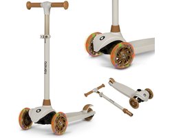 Lionelo Jessy Kinderstep - 3 wielen Step - Speelgoed voor kinderen van 3+ - tot 50kg - LED verlichting in de wielen - hoogte verstelbaar 65-70-75-80 cm