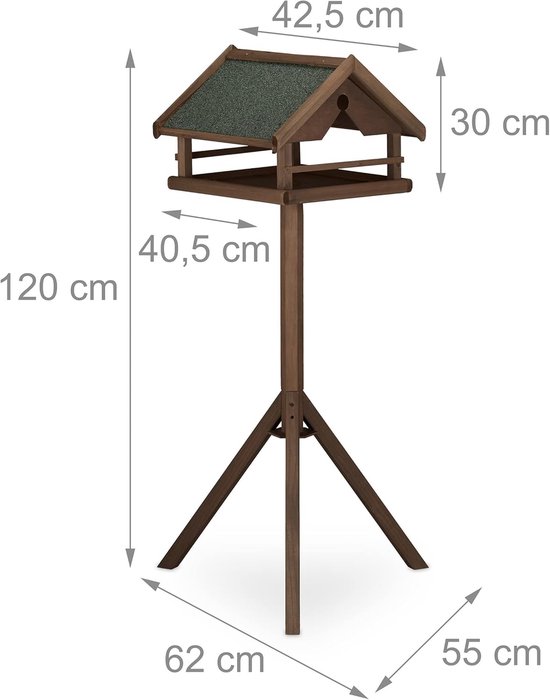 Vogelvoederhuisje op paal HIER kopen
