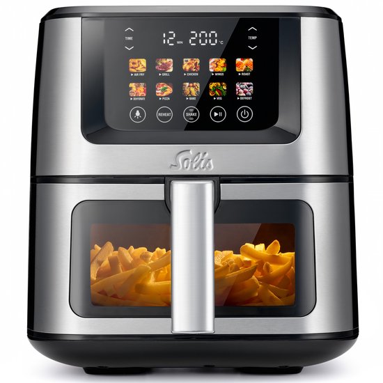 Solis Airfryer Air Fry & Dry XL 7,5L RVS 1870W - Solis - €179,99