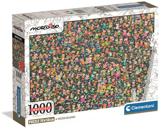 Clementoni - Puzzel - 1000 Stukjes - Impossible Mordillo - Puzzel Voor Volwassenen