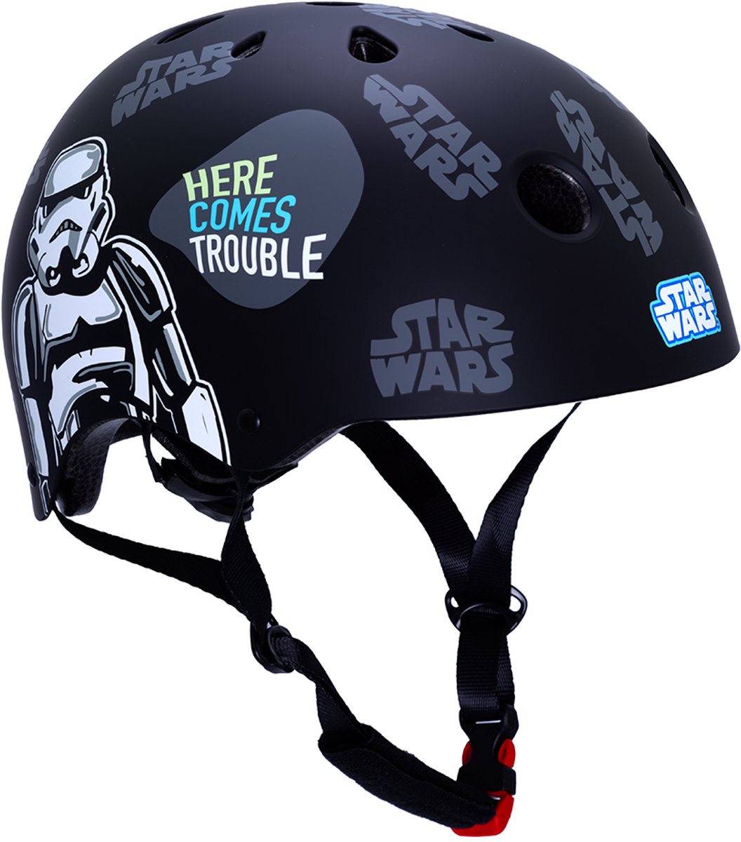 Fietshelm kind Jongens Star Wars Zwart 54-58 cm Fiets Kinderhelm Disney