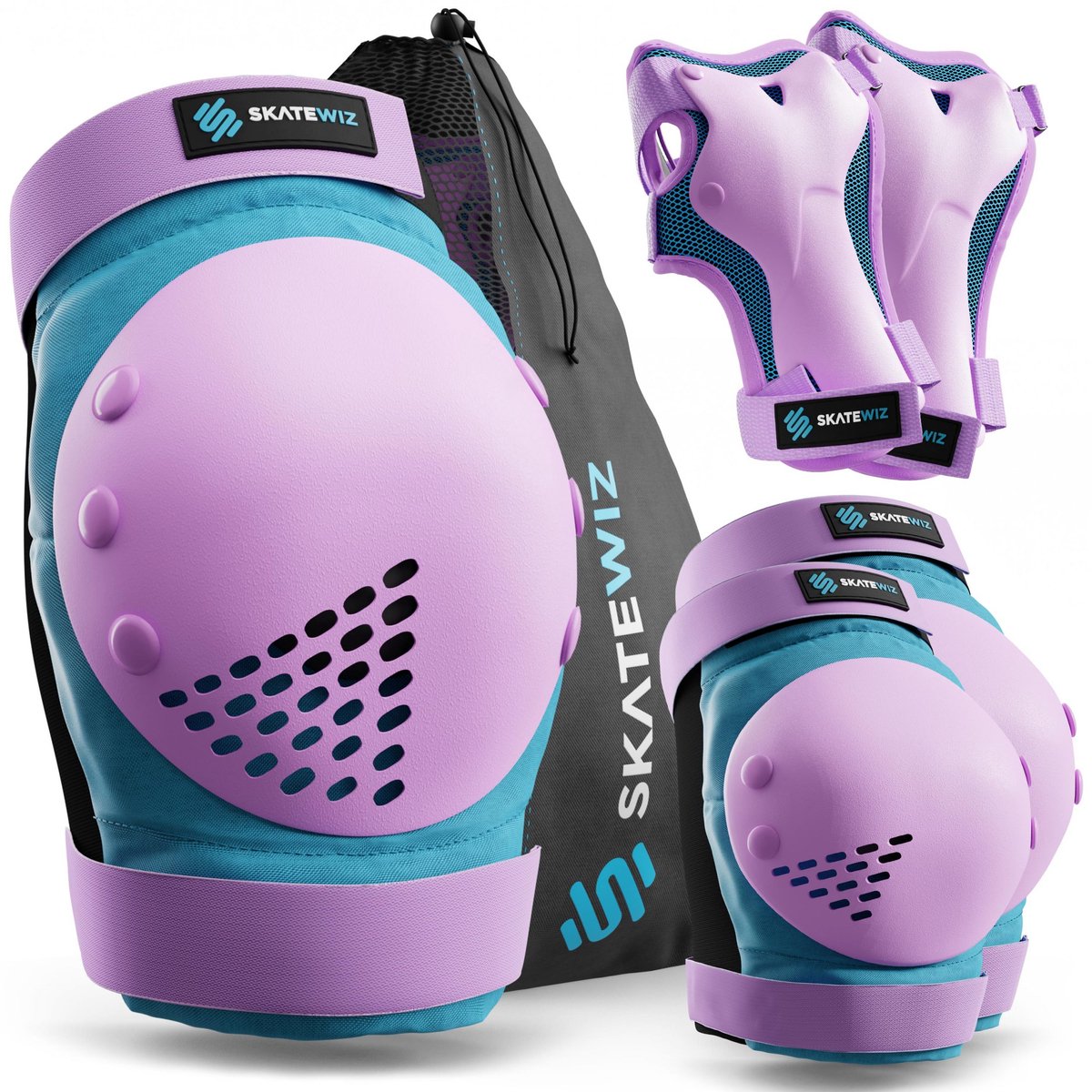 Inline Skates Beschermset Kinderen 6-delig - SMASH - Skateboard Inline Skates Rolschaatsen met Kniebeschermers, Elleboogbeschermers en Polsbeschermers