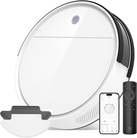 ApexArte® Robotstofzuiger met Laadstation - Robotstofzuigers Huisdieren - Stofzuiger - Wit