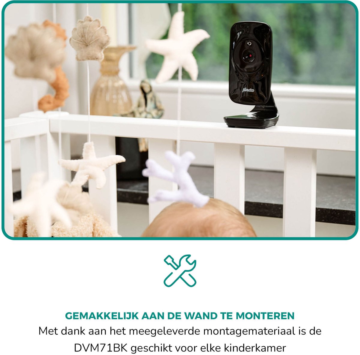 Afbeelding 3 van Alecto DVM71BK - Babyfoon met camera - Temperatuurweergave - Zwart