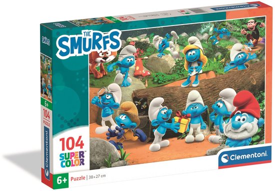 Clementoni - Puzzel - 104 Stukjes - Smurfen - Kinderpuzzel - Vanaf 6 ...