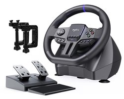 PXN - V900 Gen 2 - Race Stuur - Met Pedalen & Flippers - 270 / 900° - Game Stuur - Geschikt voor PS4 - PC - PS3 - Switch - Xbox X/S Series