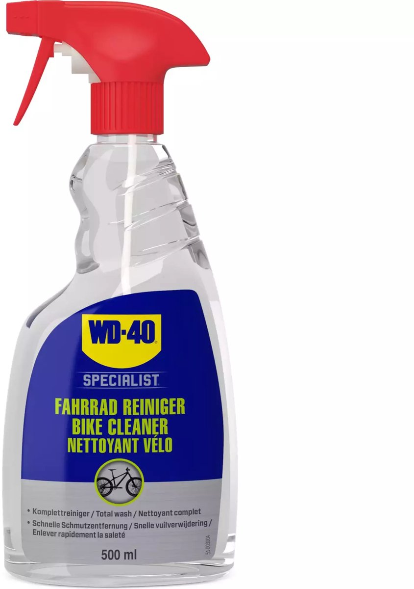 WD-40 Specialist® Bike Cleaner - 500ml - Krachtige Reiniger - Ontvetter - Verwijdert snel vuil, olie en modder