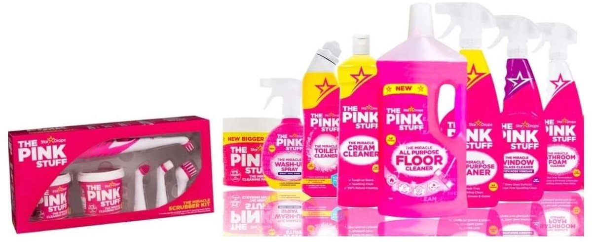 Pink Stuff - Miracle Scrubber Kit + The Pink Stuff Alles Set
